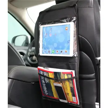 Bilens Bagsæde Organizer Telefon Lomme Etui til iPad Bøger Tablet Mobiler Drikkevarer Væv Bil Multi-Lommer bagsædet opbevaringspose