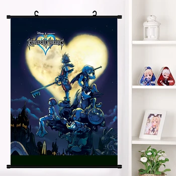 Anime, Manga Kingdom Hearts Sora Riku Kairi Cosplay Væggen, Skal Du Rulle Vægmaleri Plakat På Væggen Hænger En Plakat Otaku Hjem Kunst, Indretning Samling