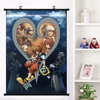 Anime, Manga Kingdom Hearts Sora Riku Kairi Cosplay Væggen, Skal Du Rulle Vægmaleri Plakat På Væggen Hænger En Plakat Otaku Hjem Kunst, Indretning Samling