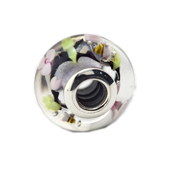 Fortryllede Have, Murano Glas Charm Perler til smykkefremstilling Passer Oprindelige 925 Sølv Charms Armbånd Kvinde DIY Charme