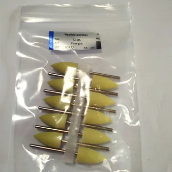 100 Stykker/Masse Diameter 2.35 MM Dental Felexible Silikone Poler Gummi Bur Grinder Bor Til Tandproteser Zirconium-Keramik Smykker