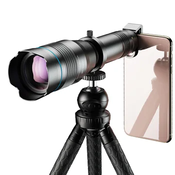 APEXEL HD-60x teleskop teleobjektiv 60x monokulare+miniselfie stativ til iPhone Xiaomi andre smartphones Rejser Jagt, Vandreture