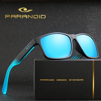 PARANOID Vintage Solbriller, Polariserede Mænds solbriller Til Mænd Kørsel Sort Firkant Oculos Mandlige 8 Farver Model 8019 P8019