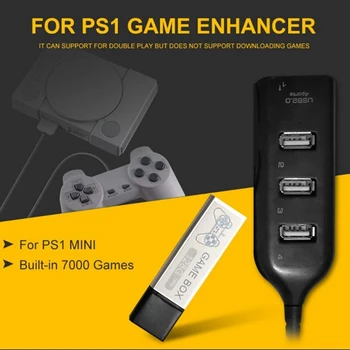 128G Spil Enhancer Memory Stick med Open Source-Simulator Indbygget 7000 Spil til PS1 Mini-Spil Box