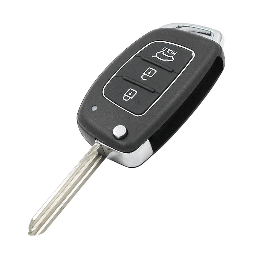 Floding Keyless Fjernbetjening key Fob 3-Knappen 434MHz ID46 Chip for Hyundai ELANTRA nye Verna