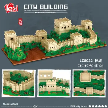 4114pcs+ Den Store Mur byggesten Kinesiske Berømte Arkitektur, Micro Mursten 3D-Model Gader Legetøj Til Børn LZ8022