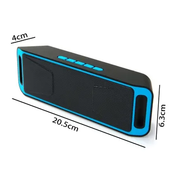 ABDO Udendørs Hjem Bærbare Bluetooth Højttaler Trådløse Stereo-med HD-Lyd og Forstærket Bas Indbygget Dual Driver Støtte TF/FM