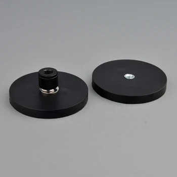 D66 Neodym N52 Stærk Magnet med Gummi M6 Hul Interne Træde Magnetiske Kamera Mount og Stå Magnetisk Fod Magneter