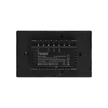 Itead Sonoff T3 OS 1/2/3 bande Smart væglampe Skifte med Kant,Touch/RF433/wifi-Kontrol,Arbejder Med Alexa, Google Startside,120 Størrelse