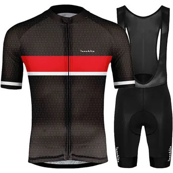 RUNCHITA 2019 new høj kvalitet Stramme åndbar kortærmet cykling tøj kits MTB match Pro cycling jersey sæt Lille mærke