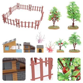 Zoo Farm House-Modellen Action Figurer, Landmand Sæt Figur Miniature Dejlige Pædagogiske Kids Legetøj