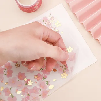 30stk/pack Multi-farve Klistermærker Scrapbooking Dekorative klæbebånd Japansk Papir Brevpapir Mærkat lakmuspapir