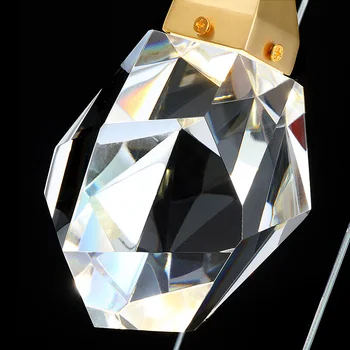 Moderne Krystal Geometriske Design Pendel For Dinning Hanglamp AC110V 220V Guld Gangen Belysning i Hjemmet