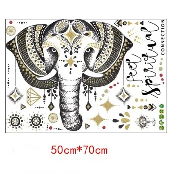 Indisk magiske Elefant Hoved Wall Stickers Hjem Indretning, Dør, Skab vægoverføringsbilleder stue soveværelse Væggen Citation Kunst Vægmaleri Plakat