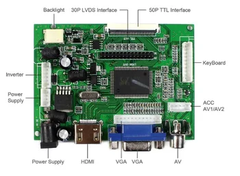 HDMI+VGA 2AV Control Board Kit til B154EW02 LP141WX3 LTN141AT03 1280X800 LCD LED skærm Driver yrelsen