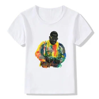 Drenge Hip Hop Berygtede B. I. G Biggie Smalls Print T-shirt Børn Tøj, Baby Piger Toppe Børn Sommer T-shirt,HKP4079