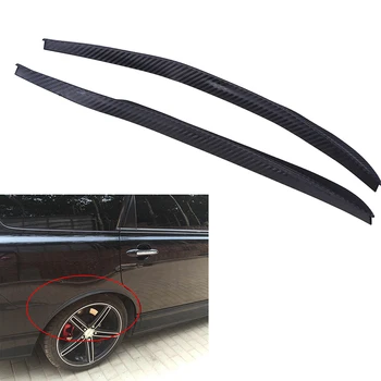 POSSBAY Universal Bil Skærmen Mudder Vagt Efterligning Carbon Fiber Fender Flare Hjul Lip Protector 43/72cm Bil Mudder Flaps