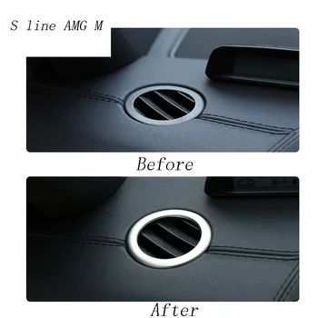 Bil aircondition vent dække trim strip indvendige betjeningspanel stikkontakt ramme dekoration, klistermærke til Mercedes Benz E Klasse W212