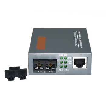 1000Base-SX/LX Netlink HTB-GM-03-SC Fiber Optiske media converter Multimode Dobbelt Optisk RJ45 2 KM Fiber Transceiver