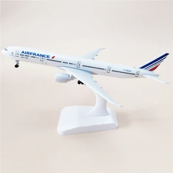 20Cm Fly fra Air France-Fly, Boeing B777-Model Med Hjul Støbt Metal fly Model Passagerfly Kid Gaver Collectible