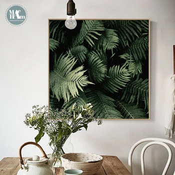 Nordisk Grønne Anlæg Lanscape Væg Kunst, Lærred, Plakat og Print på Lærred Maleri Dekorative Billede til stuen Home Decor