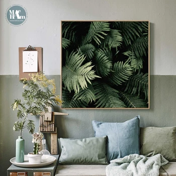 Nordisk Grønne Anlæg Lanscape Væg Kunst, Lærred, Plakat og Print på Lærred Maleri Dekorative Billede til stuen Home Decor