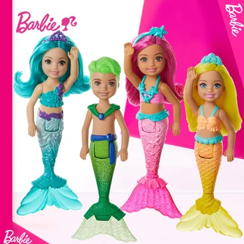 Barbie Dukke Havfrue Baby Legetøj til Piger, Lille Alf Rainbow Dukker Brinquedos Kids Legetøj, Gaver Smukke Prinsesse Juguetes