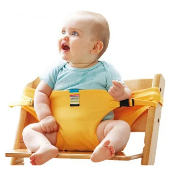 Bærbare Baby Sæde Børn Stol Rejse Sammenklappelig Vaskbar Spædbarn Baby Spise Frokost Dække Sæde-Sikkerhedssele Fodring Bomuld Høj Stol