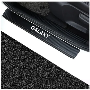 Carbon Fiber Pu læder For Ford Galaxy dørtærskel Plade Bil Dør Karmen Trin Plade Bil-Styling