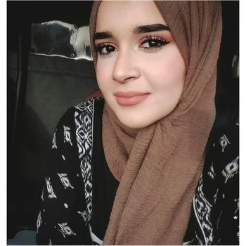Nye Ankomst Tørklæde til Kvinder Bomulds Tørklæde Frynser Solid Hijab eller Tørklæde Populære Lyddæmper Sjaler Bløde Islam Muslimske Tørklæder Hoved Bandage