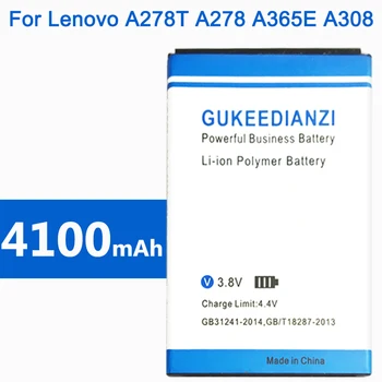 GUKEEDIANZI Telefon Batteri Til Lenovo A278T A278 A365E A308T A369 A66 A318T A385E A309 4100mAh BL203 Høj Kvalitet Batterier