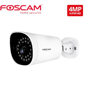 Foscam G4EP Super HD 4MP (1440P) PoE Offentlig IP Sikkerhed Kamera 8-Timers Gratis Cloud Storage-Night Vision IP66 Bullet Kamera