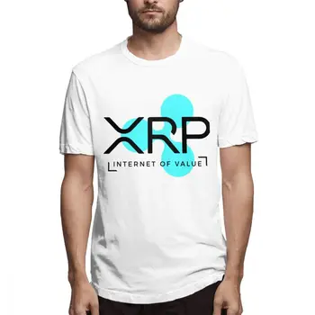 2019 Nye Mænd Kvalitet Ripple XRP Internet Værdi Af T-shirt Fritid Mand Korte Ærmer Crewneck S-6XL Plus Size T-Shirt