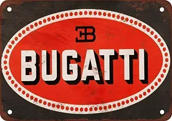 Nye Tin Tegn Bugatti Vintage Look Reproduktion 8x12 Tommer Bar Pub Hjem Wall Decor Retro Metal Kunst Plakat