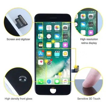 Til iPhone SE2 2020 LCD-Skærm Udskiftning af Display Forsamling Touch Digitizer Sort Kamera Holder Ørestykke HomeButton IKKE inkluderet