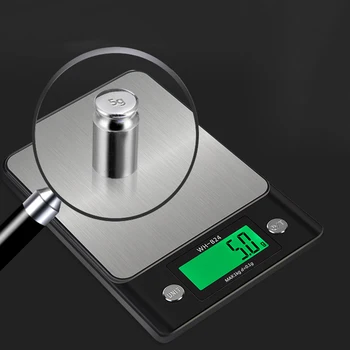 1g 0,1 g LCD-Digital Skala for Og Fødevarer Kost Pulver Medicin Skala Post Køkken Elektroniske Skala Balance Vægt g lb oz