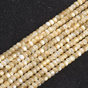 4*2mm 5.5*3,5 mm natursten Hvide Hjul Form Shell Perler Uregelmæssige Shell perler Til Smykker at Gøre DIY Armbånd Halskæde