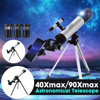 60mm 20/30/40X Astronomisk Teleskop Monokulare Professionel Offentlig Rejse Spotting Scope med Stativ for Børn& Begyndere Gave