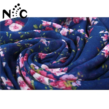 Høj Kvalitet Hot Salg Nye Mode Varm Kvinder Blomst Loop Tørklæde Kvindelige Lille Rose Print Ring Tørklæder Infinity-Sjal Wrap