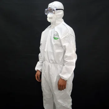 428e Kemisk beskyttelsesdragt Disponibel Hætteklædte Arbejdstøj støvtæt Anti-statisk Kemiske Stænk Maling Beskyttelse passer til