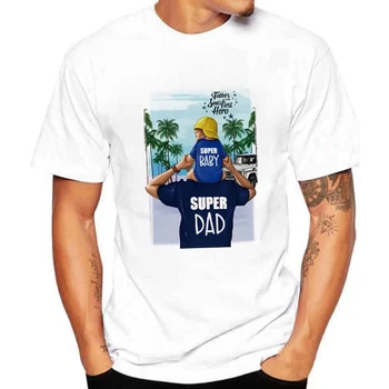 Super far T Shirts Mænd Toppe Afslappet Model Fars Dag t-shirt Kort Ærme Sjove papa Dady Gave T-shirt Skjorte til Mænd Mode Tees