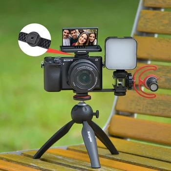 Kamera Periscope Flip Mirror Screen Vlog Selfie Universal Beslag for Smartphone DSLR-Action-Kamera Tilbehør