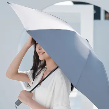 Xiaomi 90Fun Automatisk Reverse Folde Paraply Led Lysende Vindtæt Paraply UPF50+ Anti UV Somatosensoriske Køling Paraply