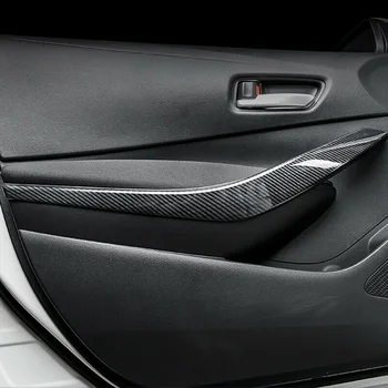 2stk ABS Carbon Fiber Bil Indre Foran Døren Armlæn Dække Trim dørhåndtag Dække Trim for Toyota Corolla 2019 2020