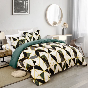 NY2/3stk Elegante hjem strøelse sæt plaid serie af sengelinned luksus stil duvet cover sæt bed Cover Sengelinned Pillow tilfælde Hjem Tekstil
