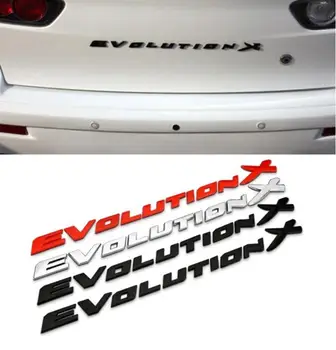 Bil Styling 3D ABS Bil Logo Badge Decal Sticker stickers Tilbage Logo Evolution-X For Lancer