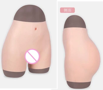 Forstærker Hip 85CM Silikone Realistisk Vagina Trusser Shemale Transvestit Fisse Bukser Transseksuelle Kunstige Sex Falske Undertøj