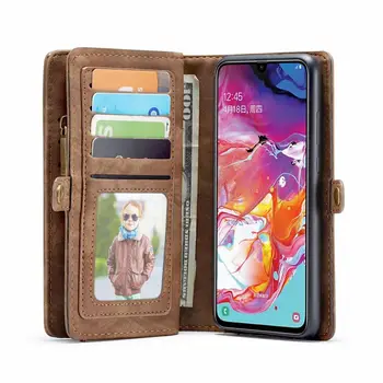 Pung Wristlet Phone case For Samsung Galaxy M 20 e A30 40 50 A51 A70 21 s A71 A80 90 coque Luksus Læder Funda Dække Shell