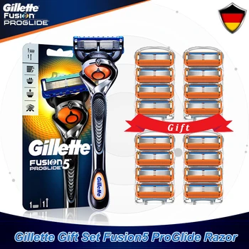 Originale Gillette Fusion Proglide Mænd Manuel Skraber Skraber Maskine Med Replaceabale Vinger Til Barberbladene 5 Lag Kassetter