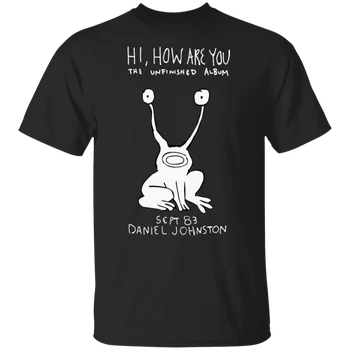 Hej, Hvordan Har Du Daniel Johnston Det Ufærdige Album Og T-Shirt Sort-Navy Mænd-Kvinder
